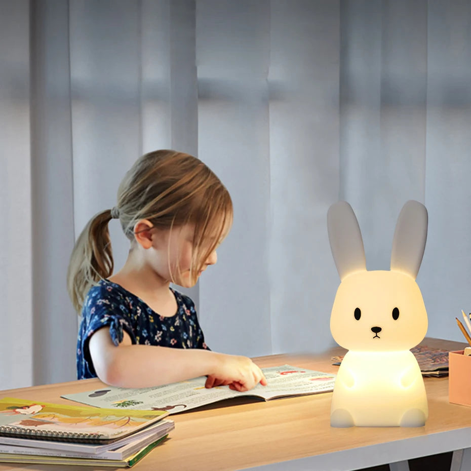 Bebe veilleuse- Lapinou veilleuse en silicone - Bbmiia