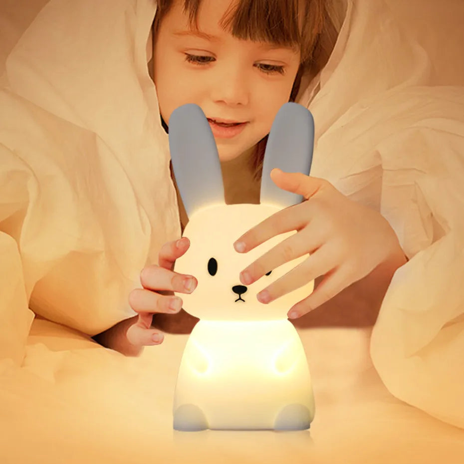 Bebe veilleuse- Lapinou veilleuse en silicone - Bbmiia