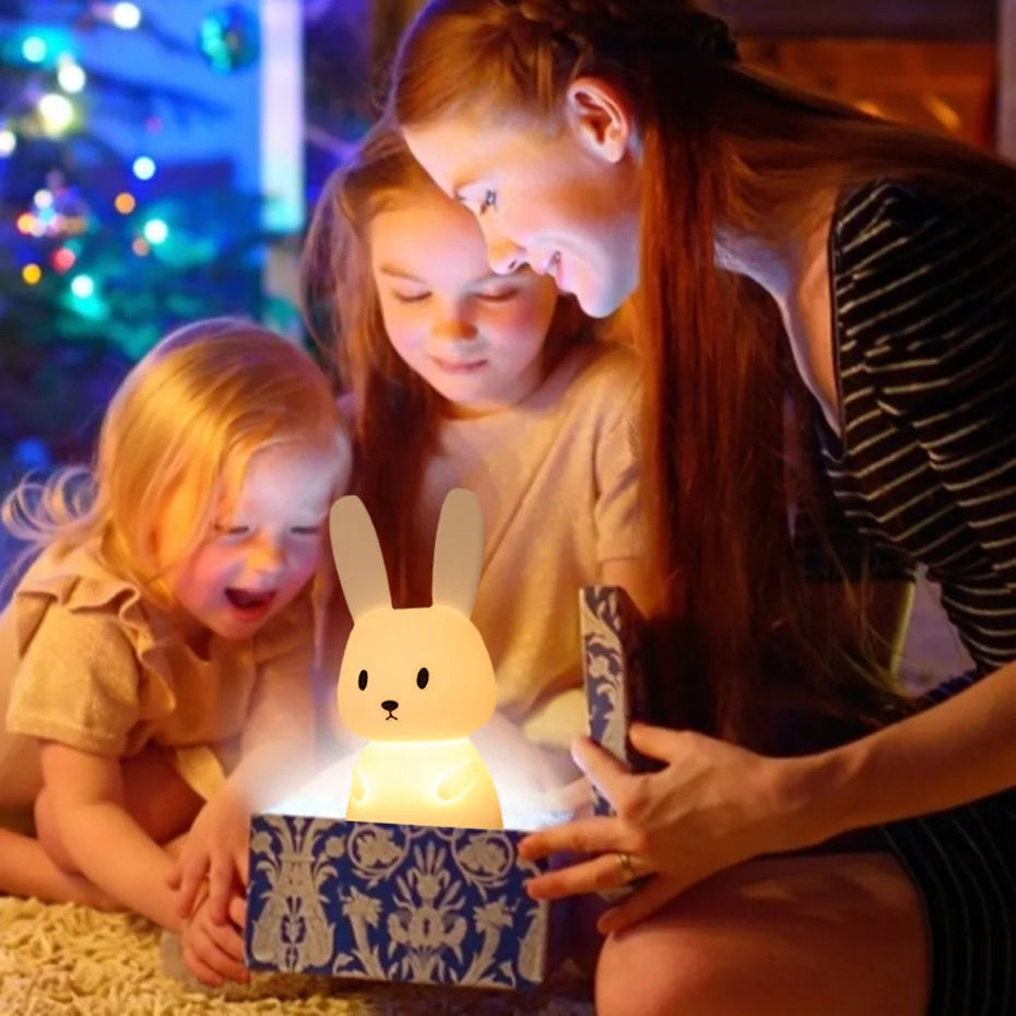 Bebe veilleuse- Lapinou veilleuse en silicone - Bbmiia
