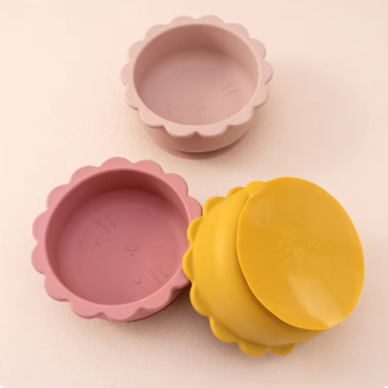 Assiette bebe- lionceau bol en ventouse