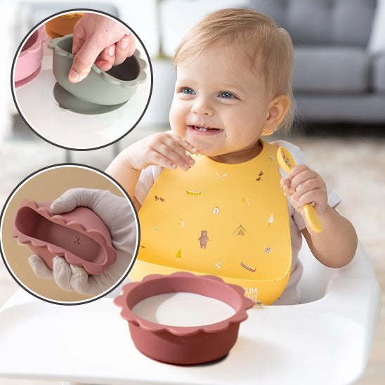 Assiette bebe- lionceau bol en ventouse