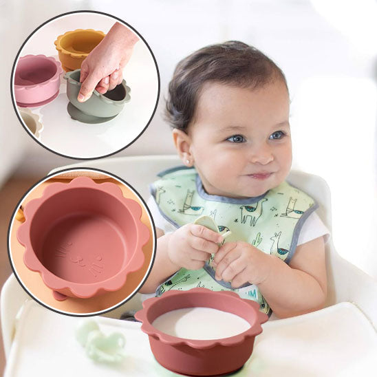 Assiette bebe- lionceau bol en ventouse