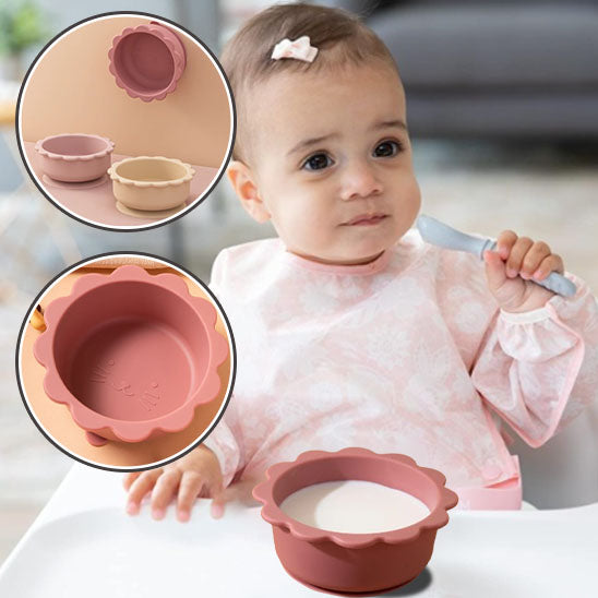Assiette bebe- lionceau bol en ventouse