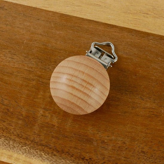 Attache tétine - Lot de 10 en bois naturel pour bébé - Bbmiia