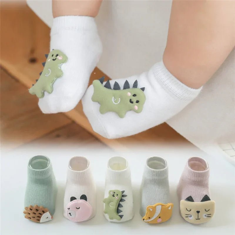 Chaussettes antidérapantes bébé - Lot de 3 paires de chausson - Bbmiia