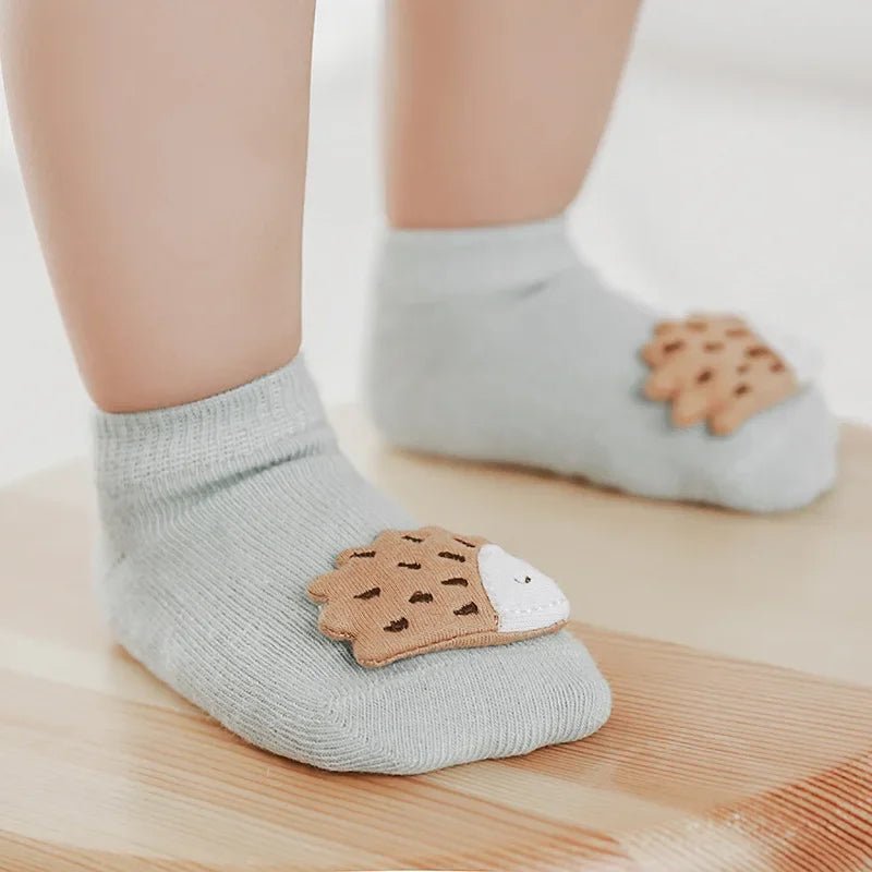 Chaussettes antidérapantes bébé - Lot de 3 paires de chausson - Bbmiia