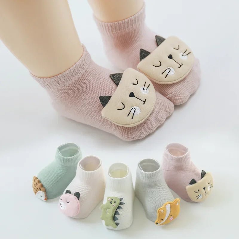 Chaussettes antidérapantes bébé - Lot de 3 paires de chausson - Bbmiia