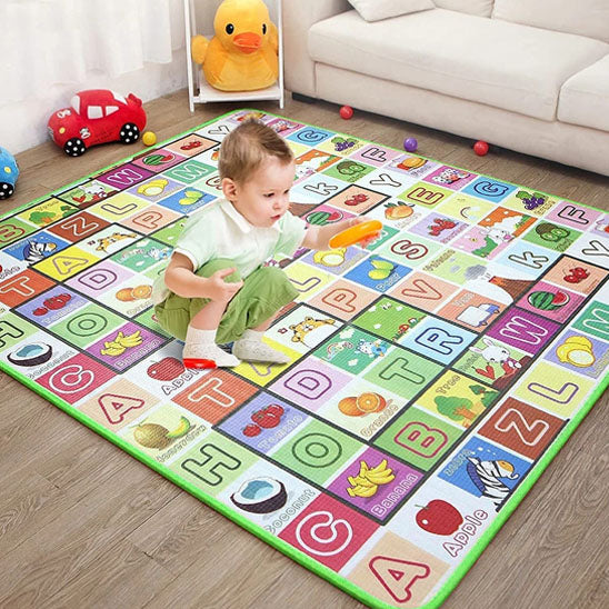 Tapis d'éveil bebe- Tapis de sol éducatif de deux faces - Bbmiia