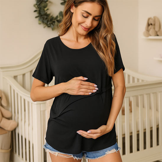 T-shirt allaitement- Confortable et discret pour jeunes mamans