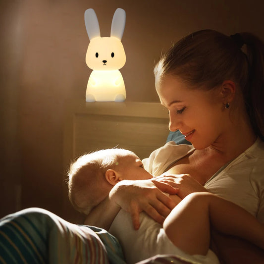 Bebe veilleuse-  Lapinou veilleuse en silicone - Bbmiia
