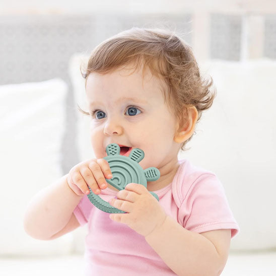 Anneau de Dentition Soleil en Silicone pour Bébé