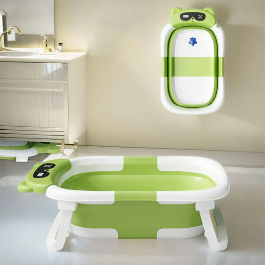 Baignoire sur pied pour bebe- Pliable et ergonomique