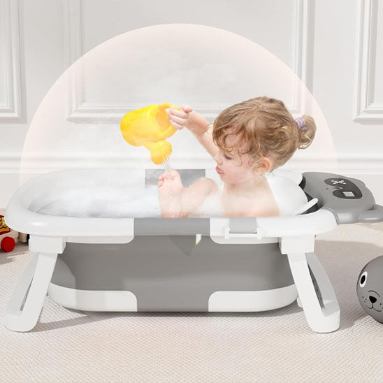 Baignoire sur pied pour bebe- Pliable et ergonomique