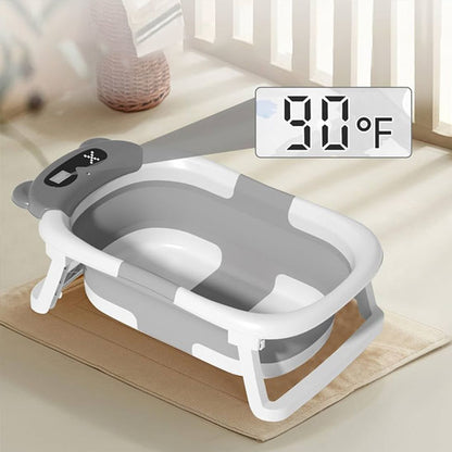 Baignoire sur pied pour bebe- Pliable et ergonomique