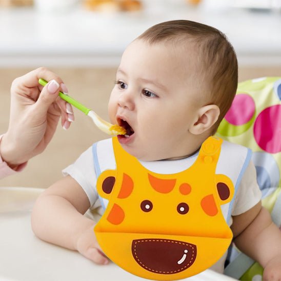 Bavoir Bébé Girafe – Pratique, Mignon et Anti - éclaboussures - Bbmiia