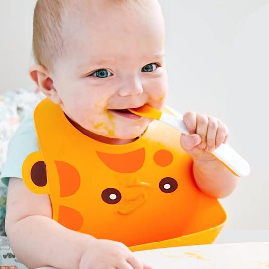 Bavoir Bébé Girafe – Pratique, Mignon et Anti - éclaboussures - Bbmiia