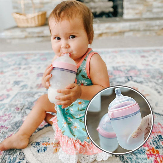 Biberon bebe- Bouteille en silicone