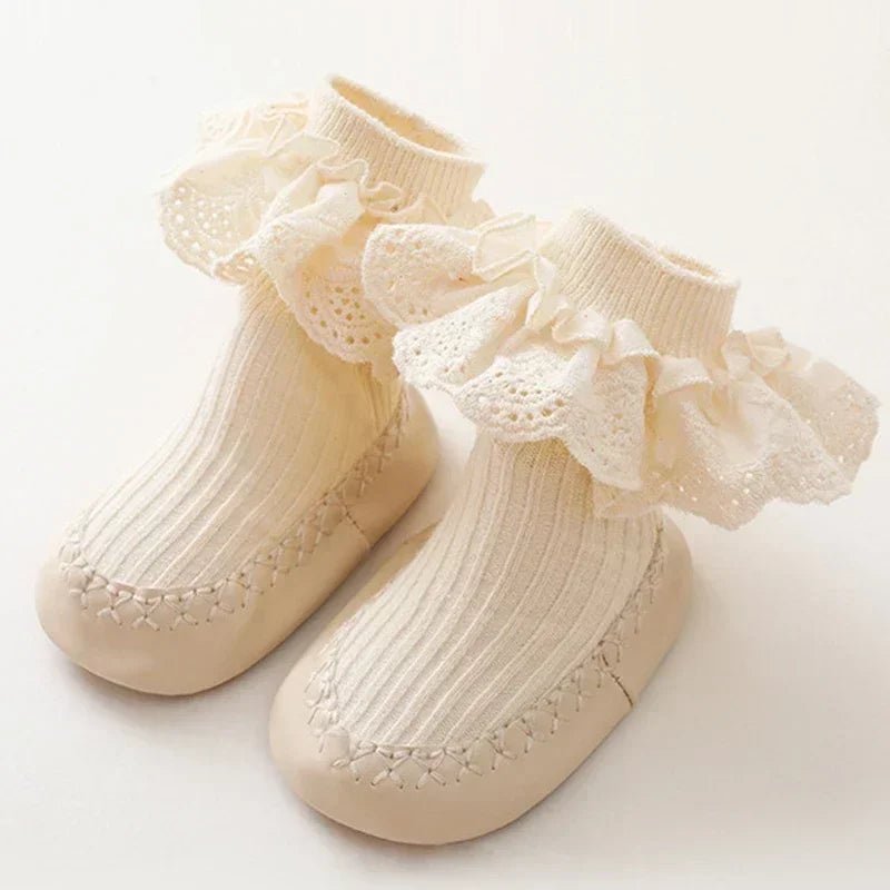 Chaussette antidérapante bébé - Doriane chaussures souples - Bbmiia