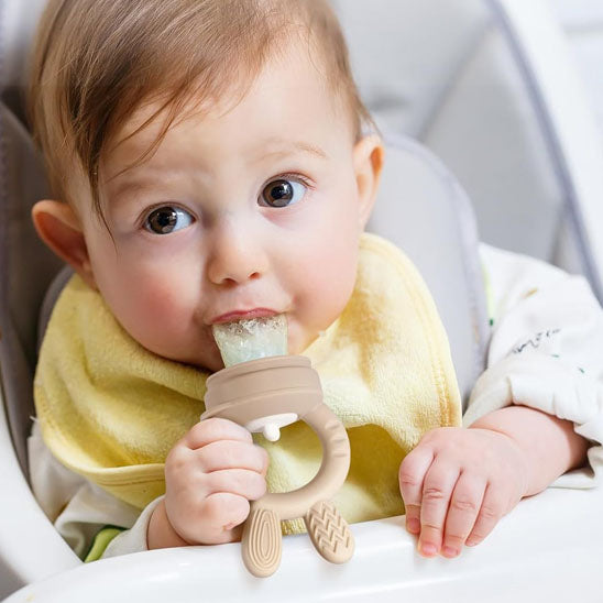 Grignoteuse bebe – Filet à fruits bébé en silicone sécuritaire