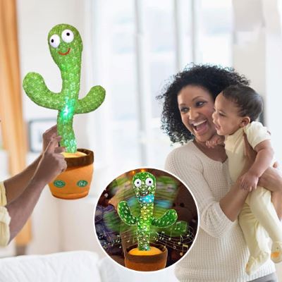 Jouet bebe - Cactus danseur rechargeable en peluche lumineuse - Bbmiia