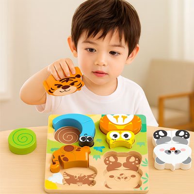 Puzzle bois | Éducatif Animaux