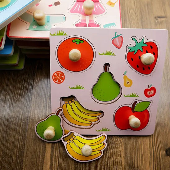 Puzzle Bebe Montessori- Éveil et Apprentissage Sensoriel