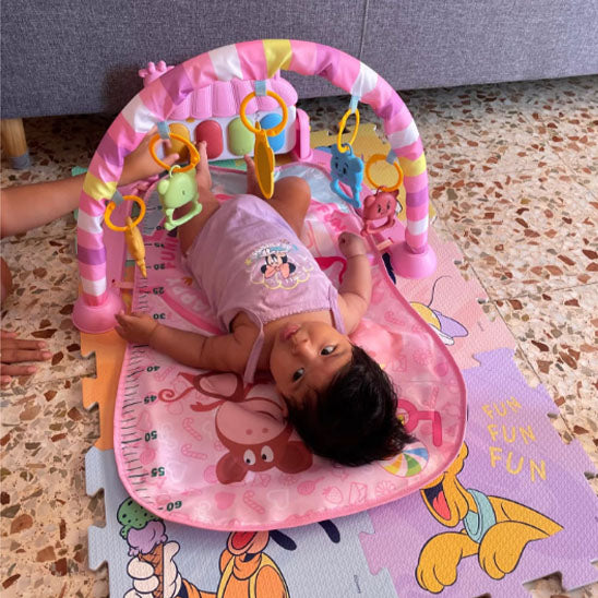 Tapis d'éveil bébé- Petit parc musical pour nouveau né