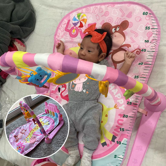 Tapis d'éveil bébé- Petit parc musical pour nouveau né