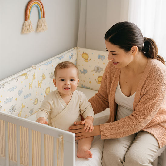 Tour de lit bébé- Protection douce et sécurité garantie