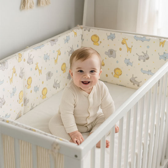 Tour de lit bébé- Protection douce et sécurité garantie