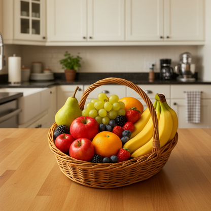 un panier de fruits mélangés